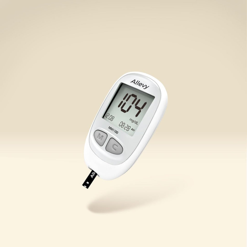 Blood Glucose Monitor Kit with 100 Test Strips and Lancets X483