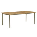 9 Piece Acacia Wood and Steel Outdoor Dining Set K1786