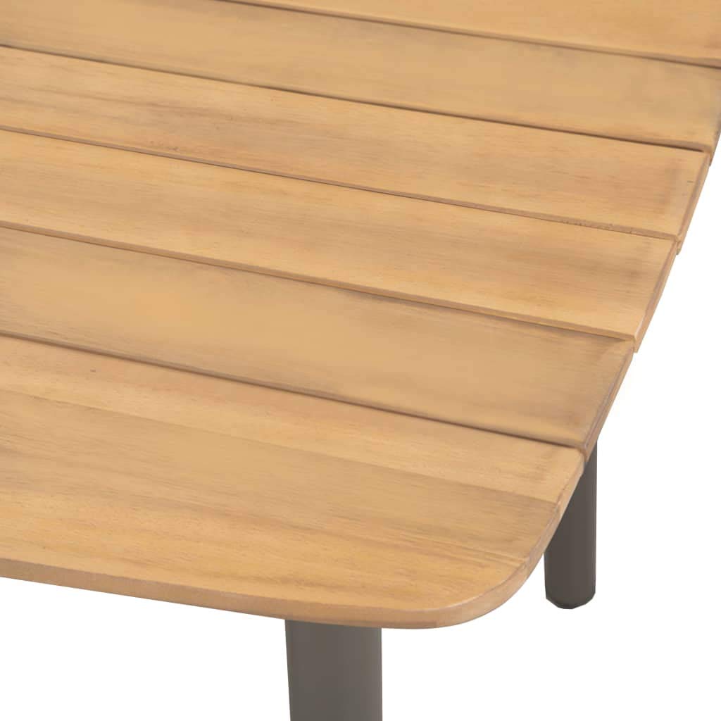 9 Piece Acacia Wood and Steel Outdoor Dining Set K1786