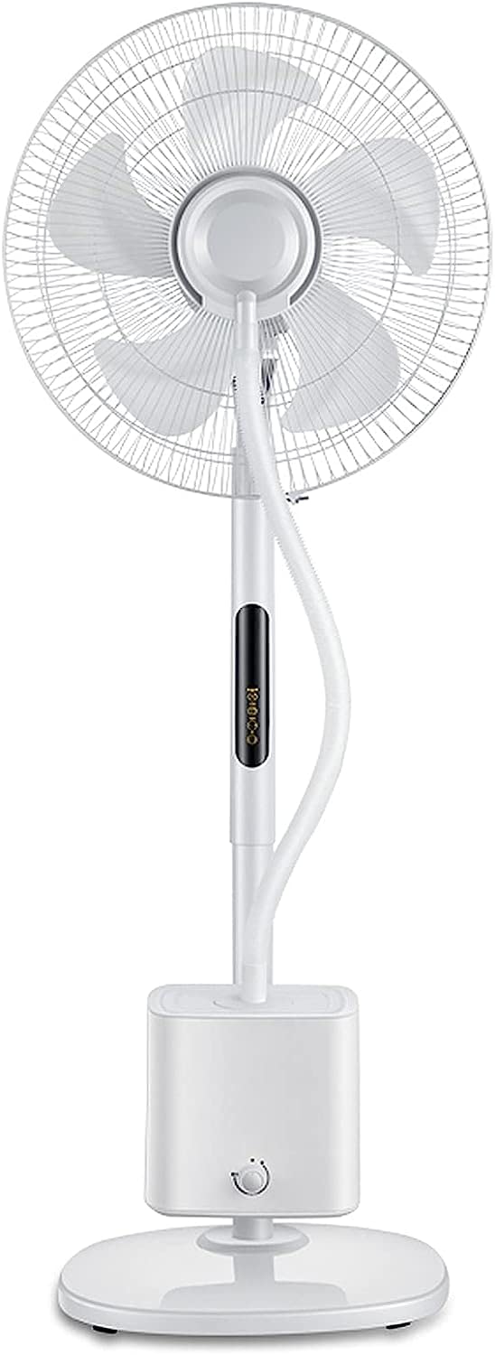 Oscillating Misting Pedestal Fan with Remote Control, 3-Speed, 16-inch, White T9383