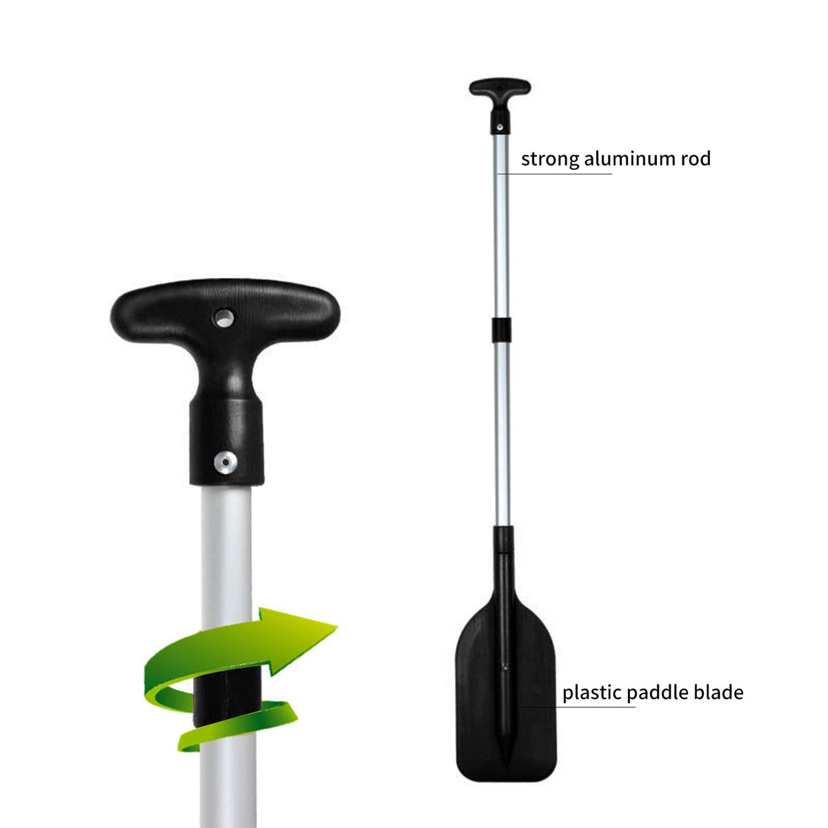 Adjustable Aluminum Alloy Telescopic Kayak Paddle E358