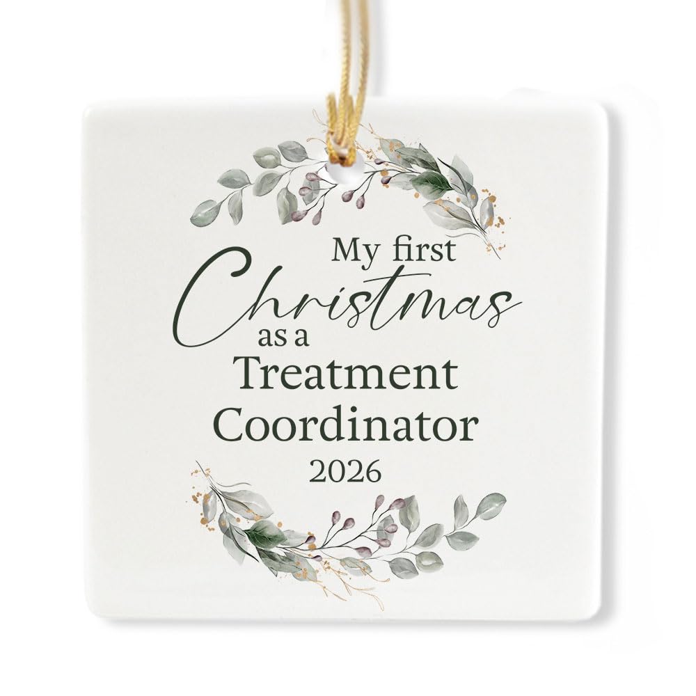 Ceramic 3-inch Square Ornament I168