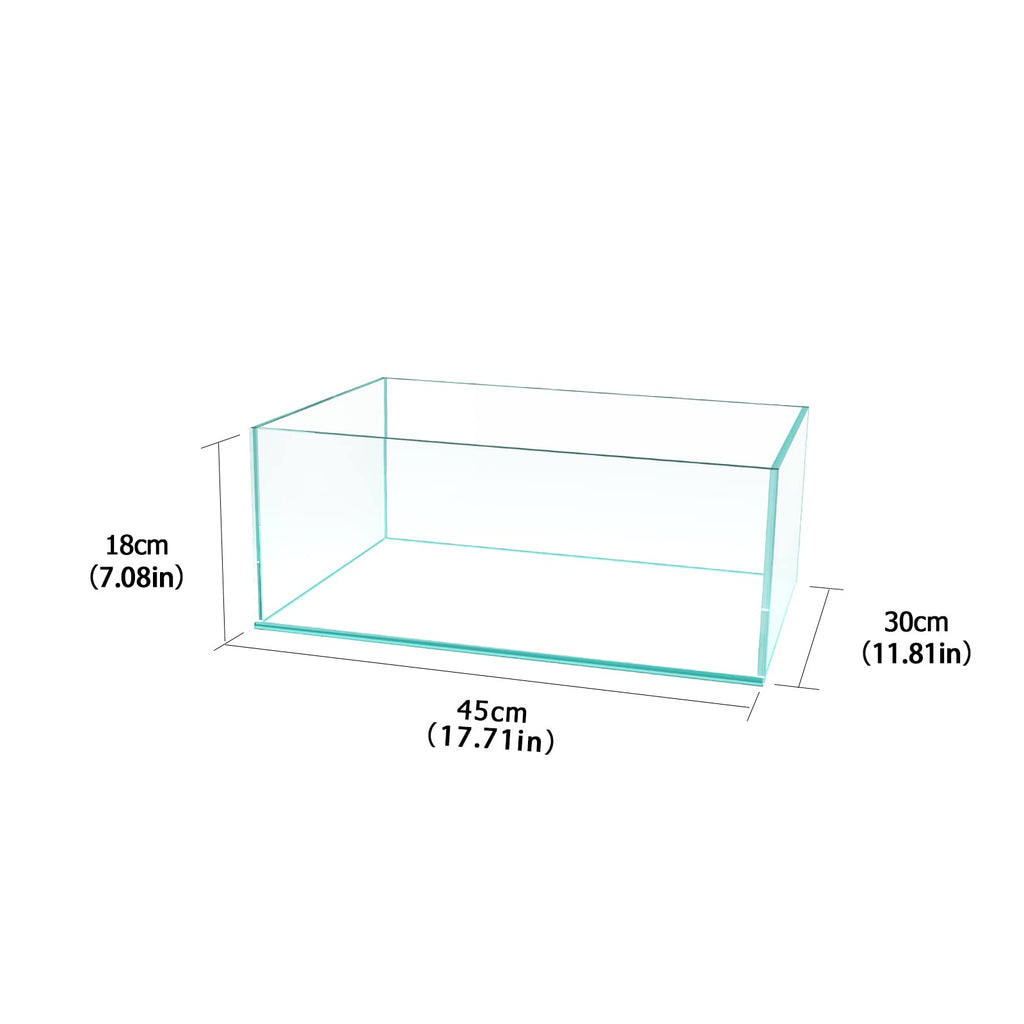 6.4Gal Shallow Rimless Aquarium Ultra-White Glass K275459