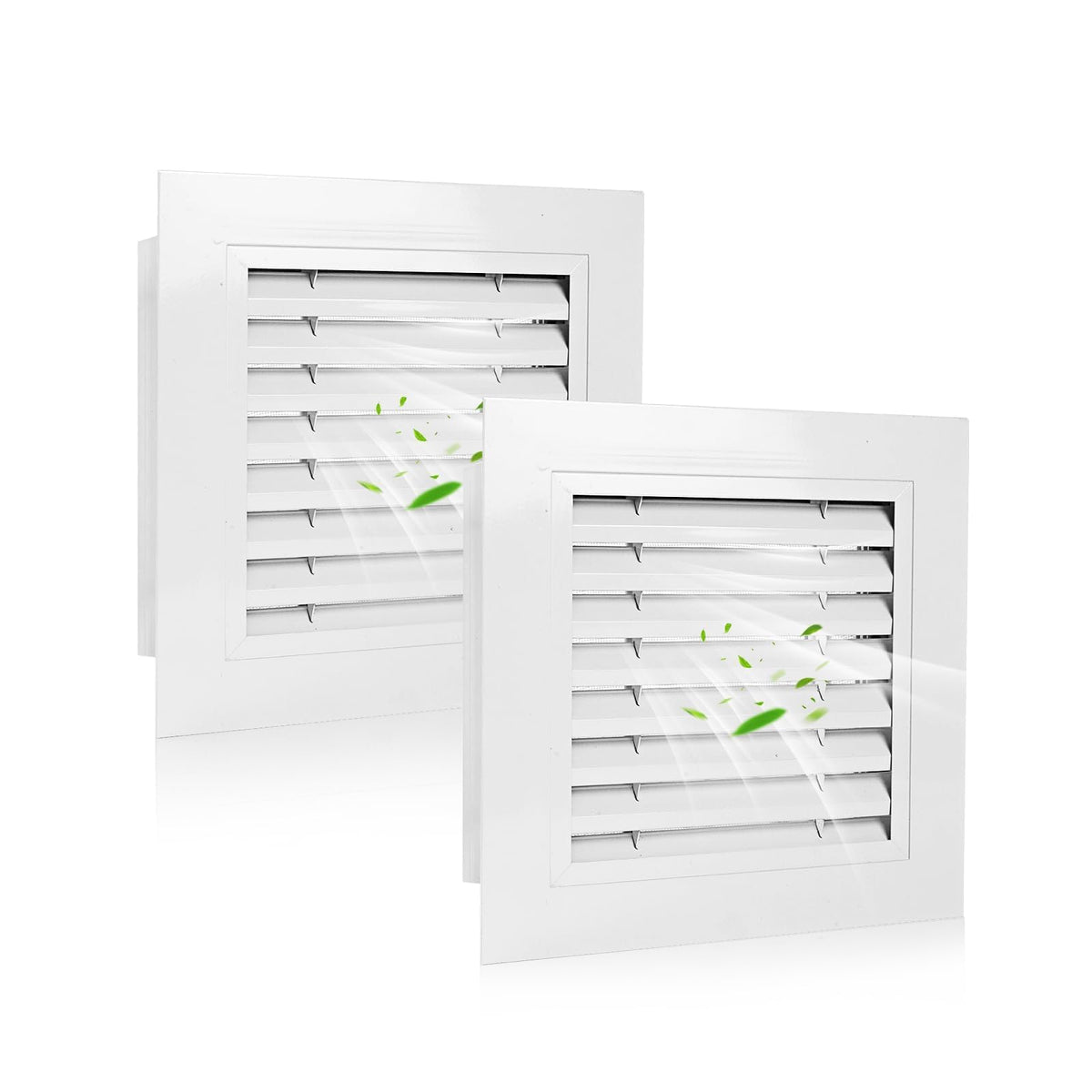14" x 14" Aluminum Gable Vents with Screen, 2 Pack M981