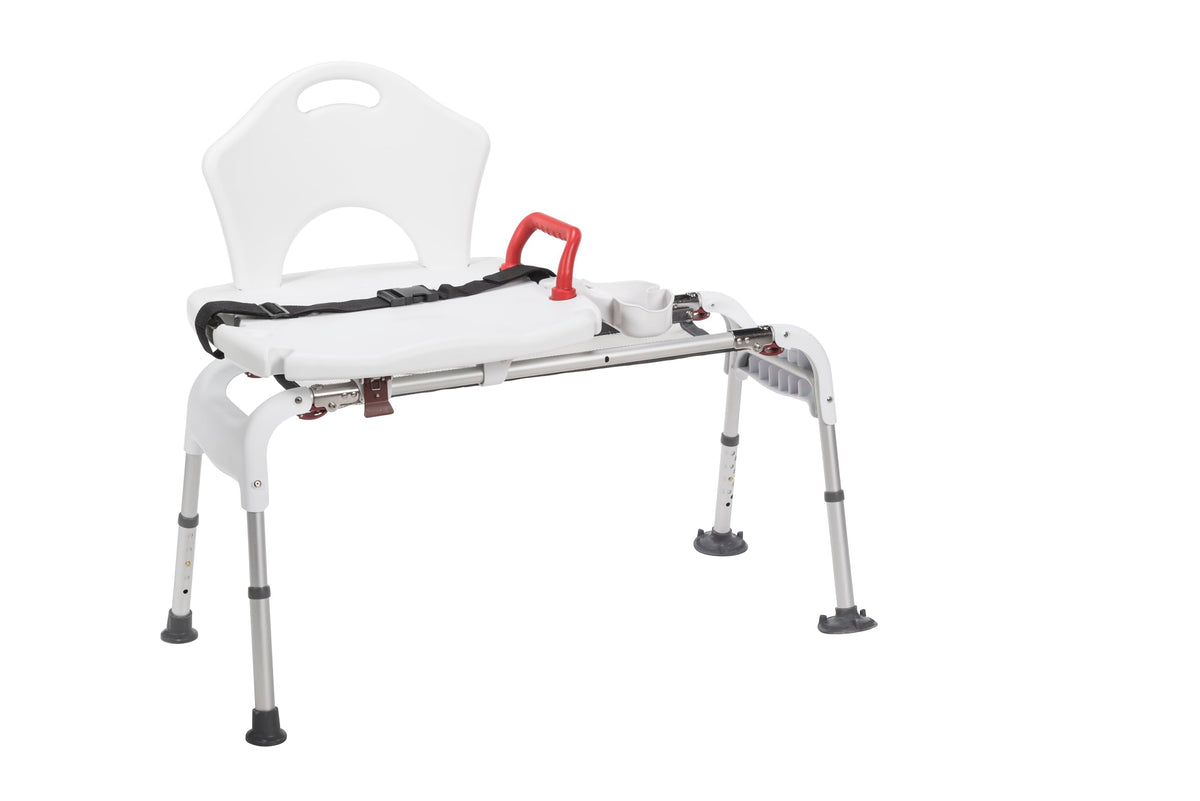 Adjustable Height Sliding Bathtub Transfer Bench Shower Chair O687