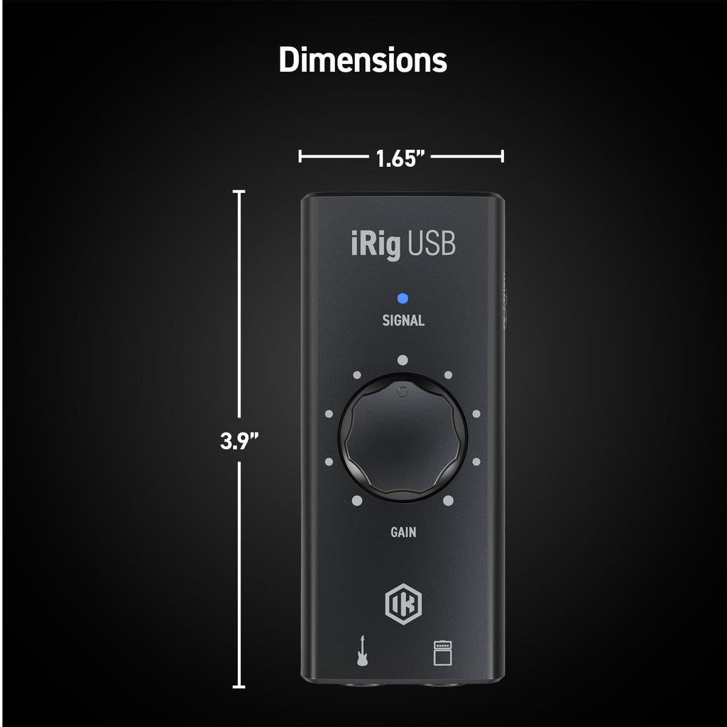 USB Guitar Audio Interface 24-bit 48 kHz D712