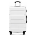 20 Inch White Hard Shell Suitcase B641312
