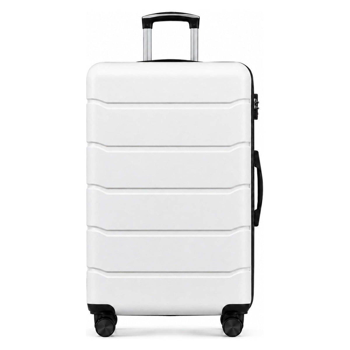 20 Inch White Hard Shell Suitcase B641312