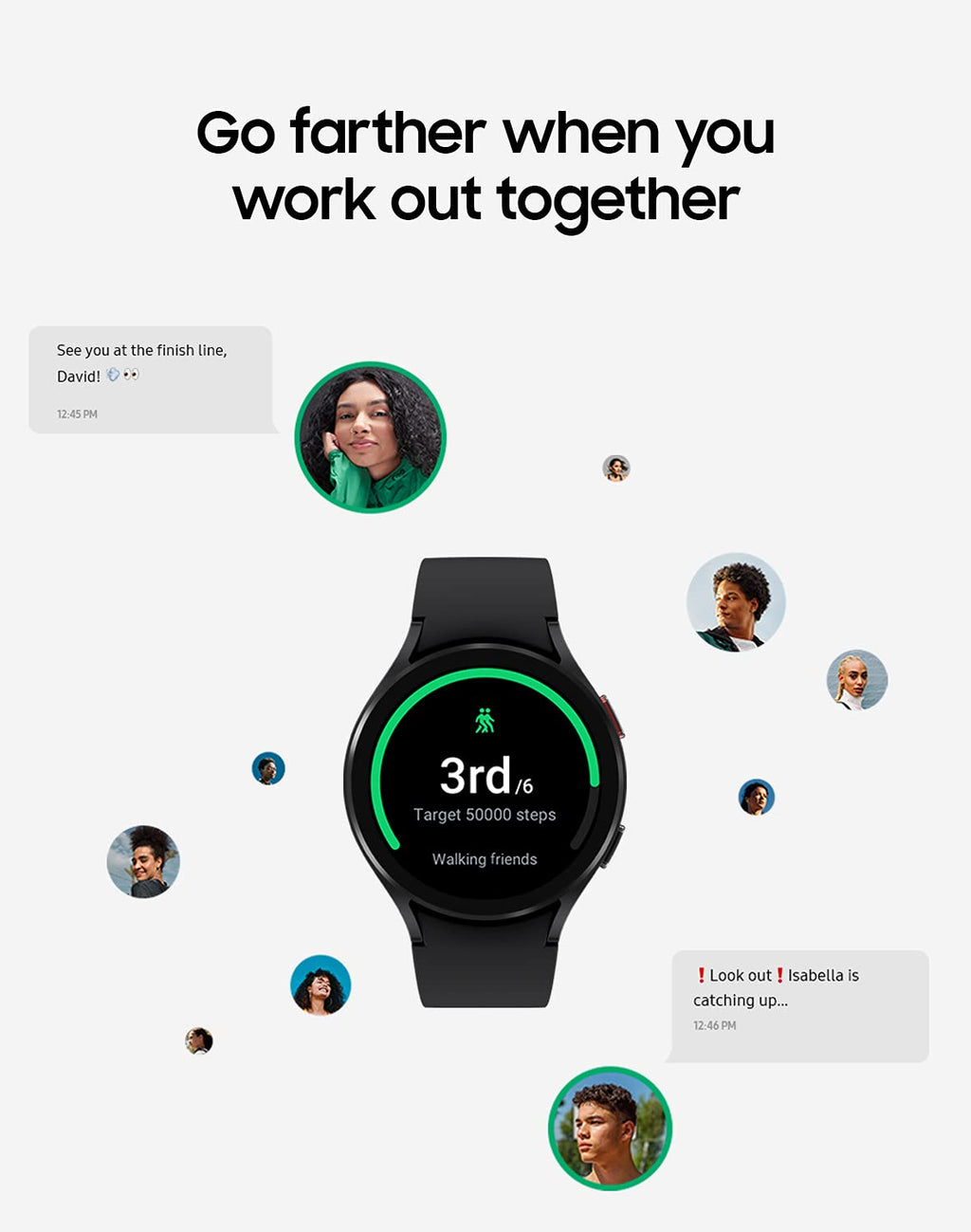 40mm Black Smartwatch with GPS Fall Detection U819