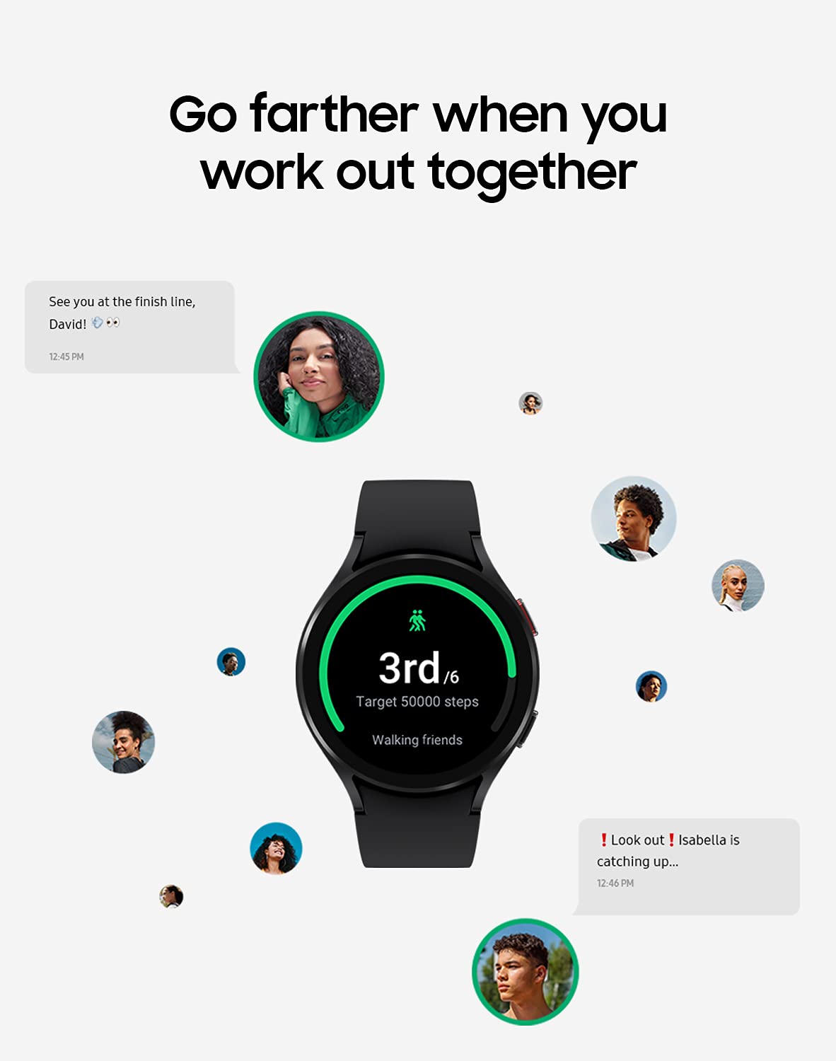 40mm Black Smartwatch with GPS Fall Detection U819