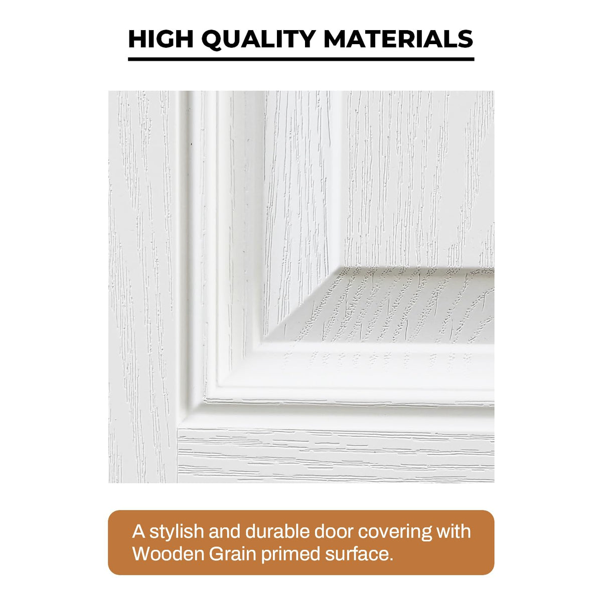 Fiberglass Exterior Door with Brickmould, 36'' x 80'' Front Entry Door O378820