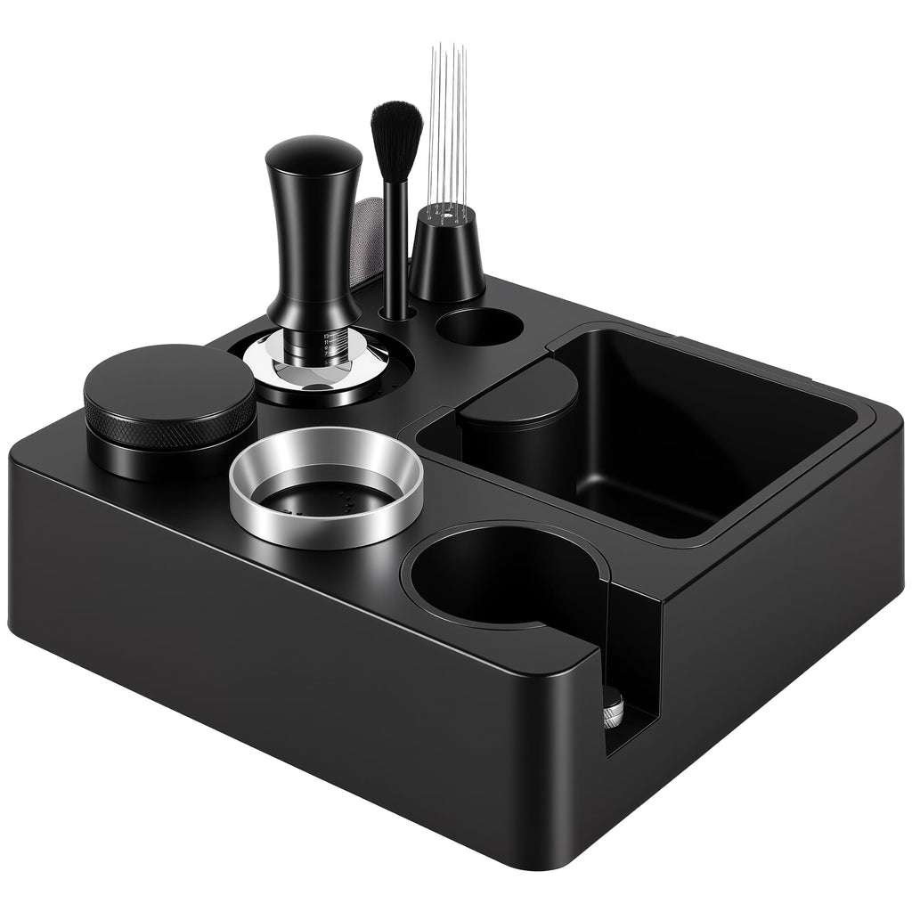 51mm Espresso Accessories Kit, Tamping Station, Knock Box, Tamper P761
