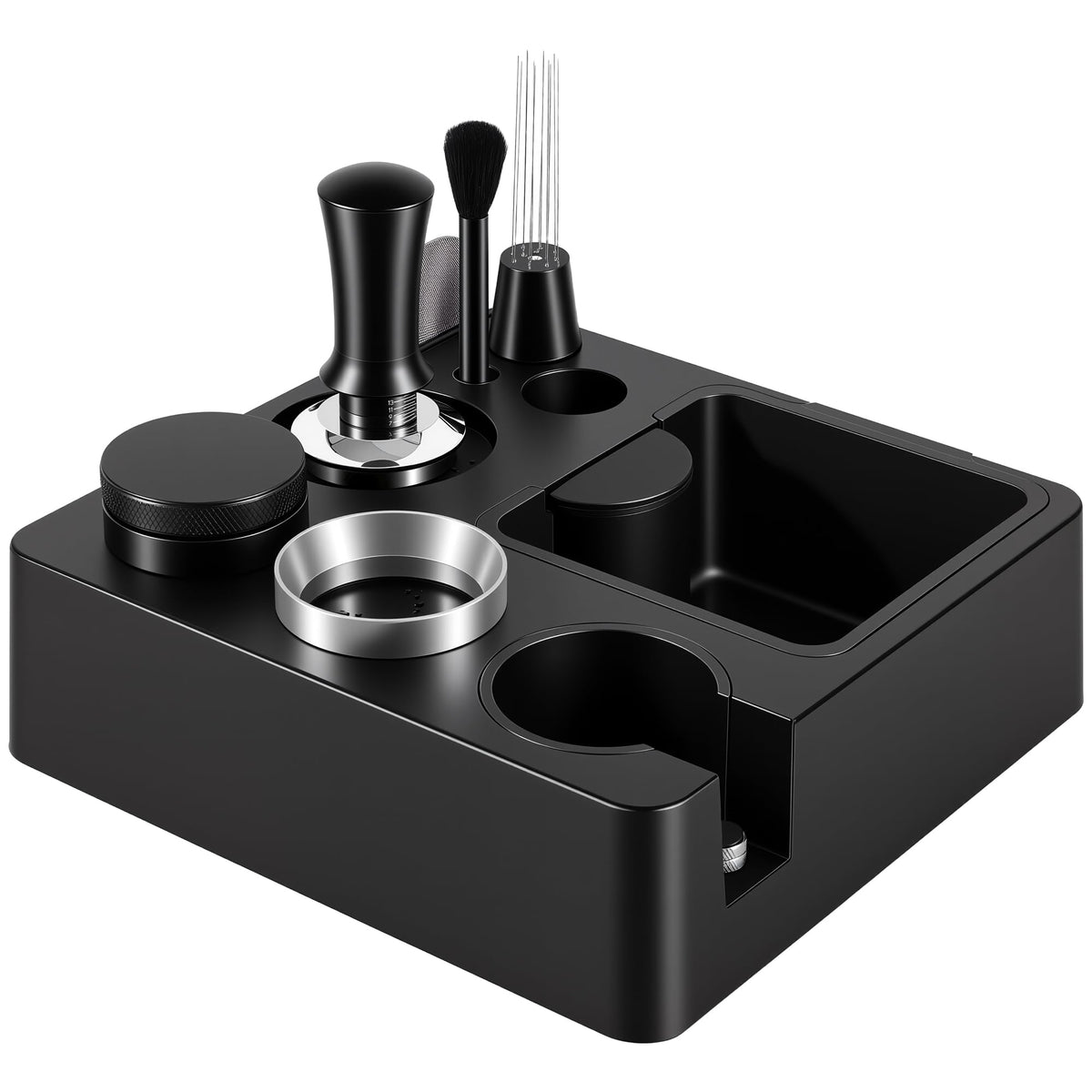51mm Espresso Accessories Kit, Tamping Station, Knock Box, Tamper P761