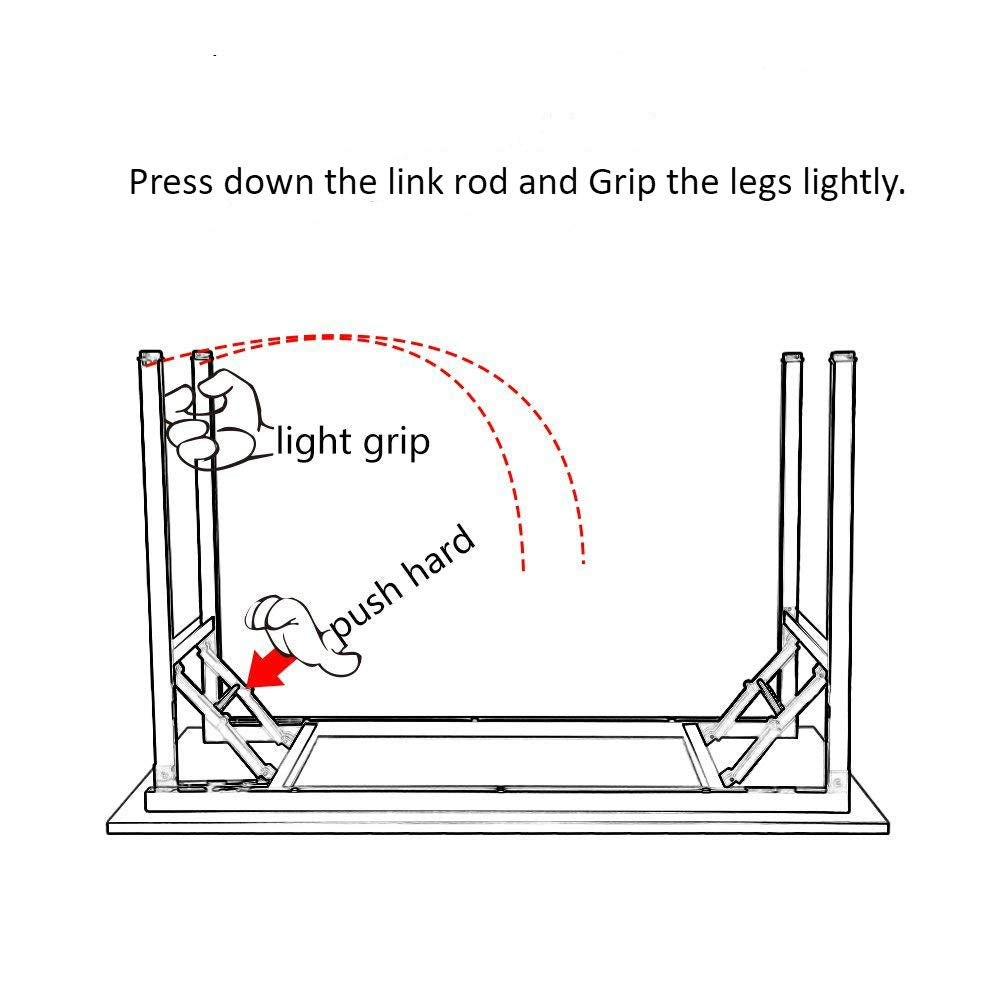 39.4 Inch Black Folding Computer Desk T93206