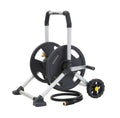 Aluminum Garden Hose Reel, 200 Ft, Brass Fittings D54863