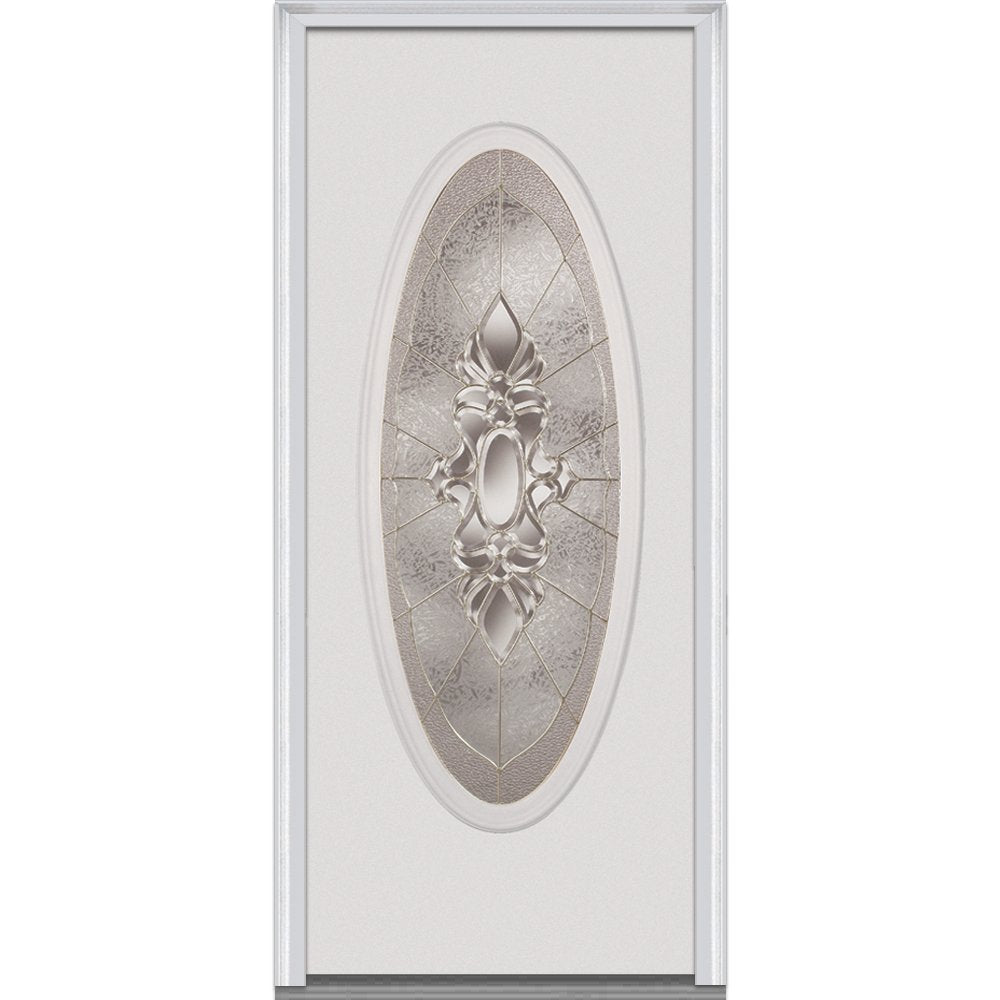 Fiberglass Smooth Exterior Prehung Door, Primed, 36 inch x 80 inch, Left Hand/In-swing K751111