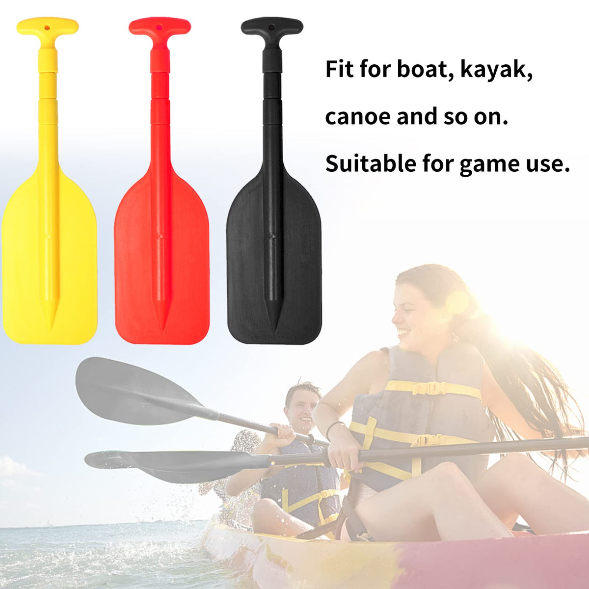 Adjustable Aluminum Alloy Telescopic Kayak Paddle E358