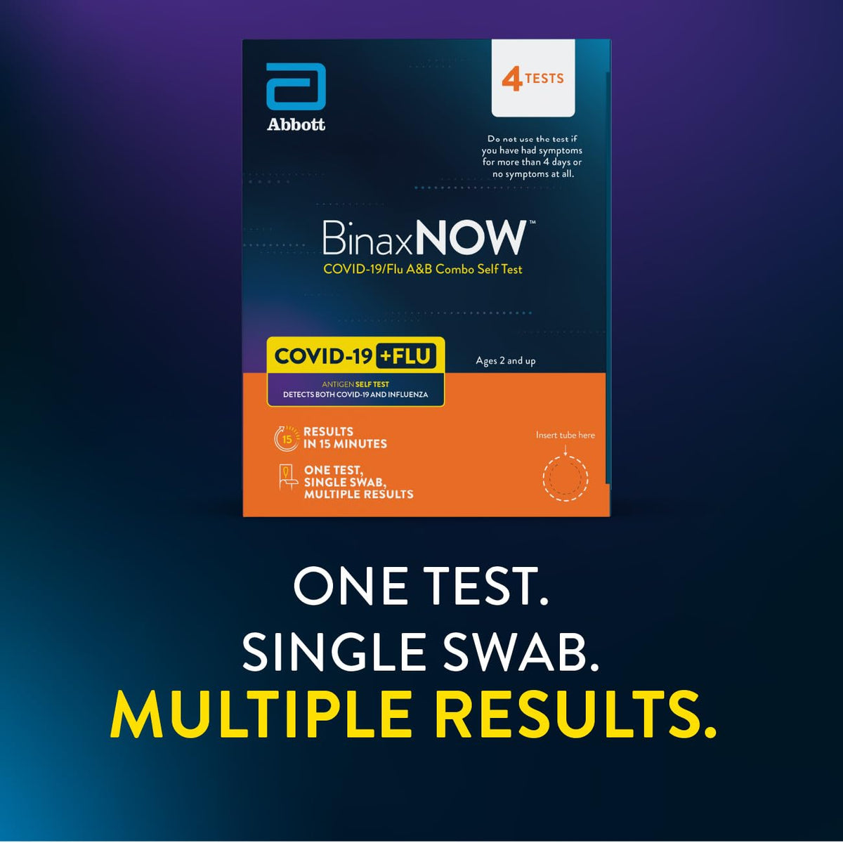 COVID-19/Flu A&B Combo Self Test, 4 Tests R21193