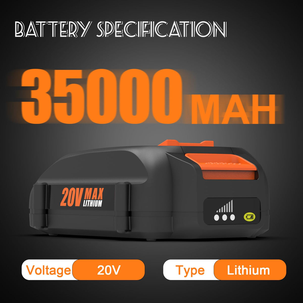 2-Pack 3.5Ah 20V Battery E114