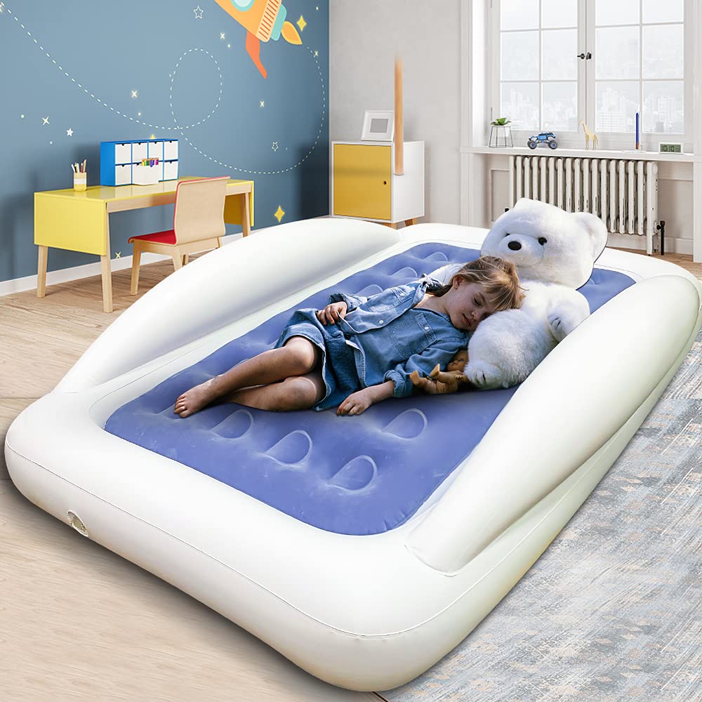 Inflatable Kids Travel Bed Toddler Air Mattress Set G7378