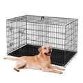42-Inch Folding Metal Dog Crate with Divider and Tray J315993