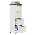 White 4 Drawer Office Filing Cabinet E4632
