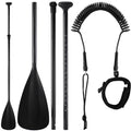 3 Pieces Paddle Board Paddle with Leash Detachable Aluminum Alloy Shaft P9547