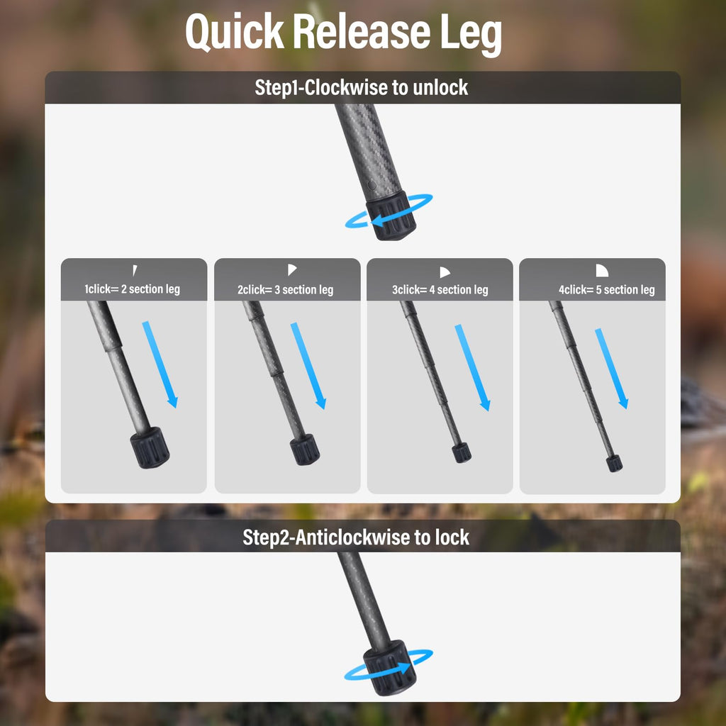 Carbon Fiber Tripod with Panoramic Fluid Head S177