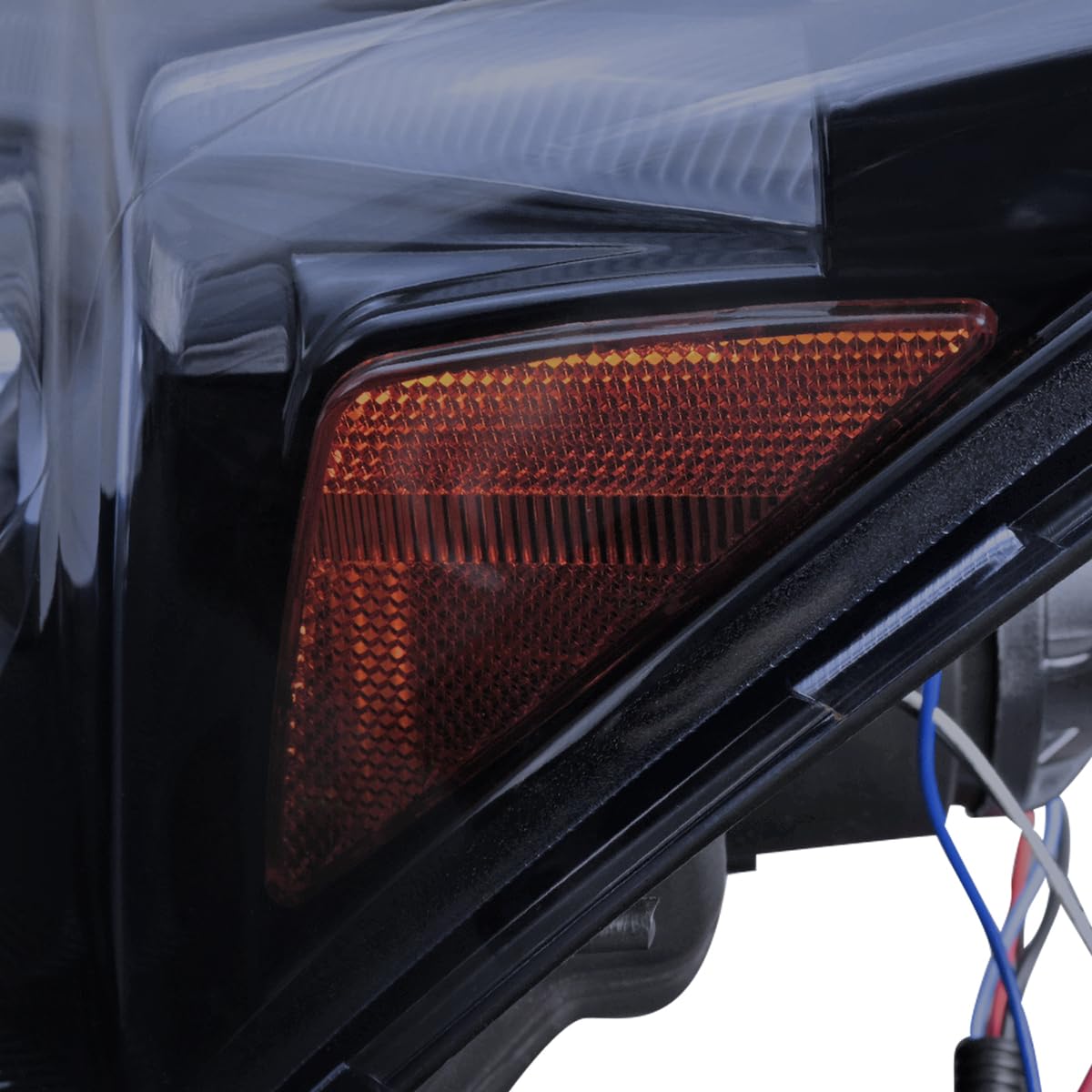 Glossy Black LED Projector Headlights E7008