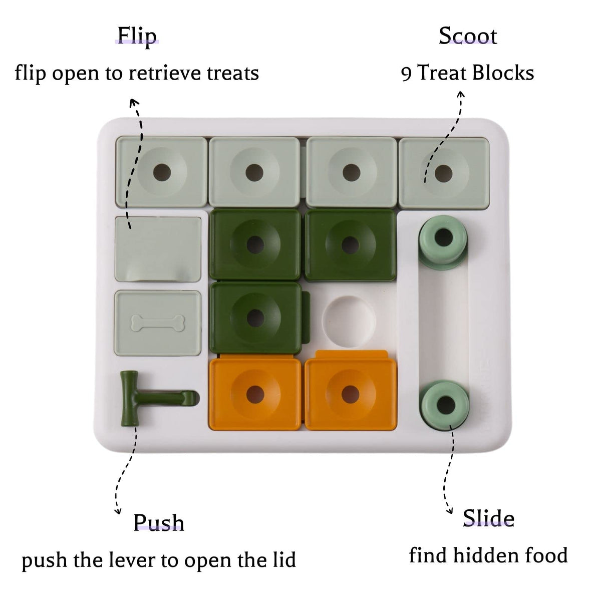 Dog Puzzle Toy 3 Levels I7863