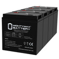 6V 36Ah AGM F2 Terminal Battery 4 Pack M120804