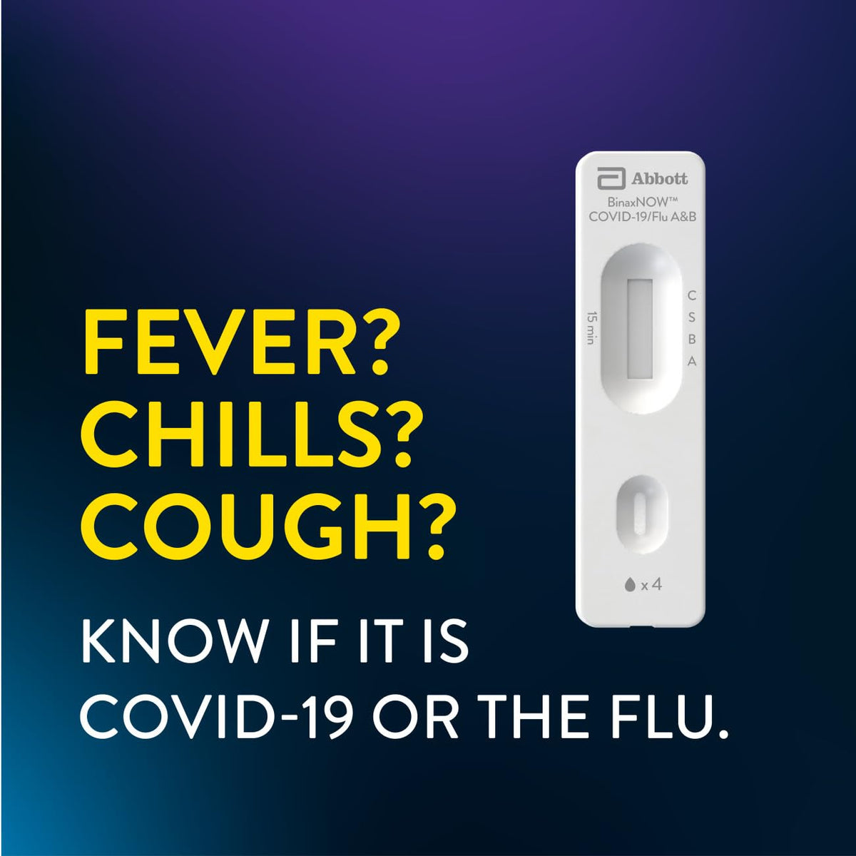 COVID-19/Flu A&B Combo Self Test, 4 Tests R21193