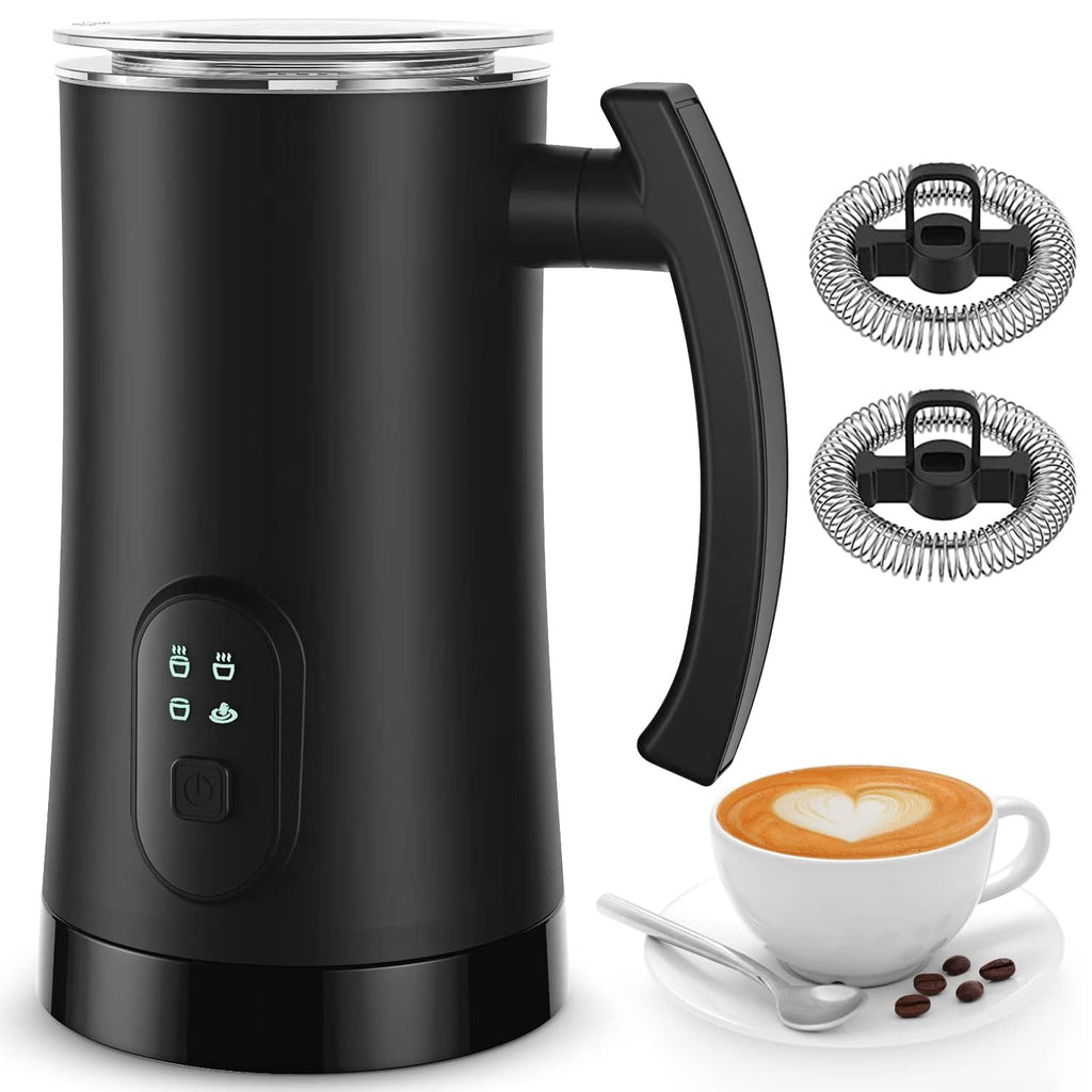 4 in 1 Electric Milk Frother, 11.8oz Automatic Warm and Cold Foam Maker C885