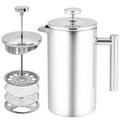 34OZ Stainless Steel French Press Coffee Maker with 2 Extra Filters P81707