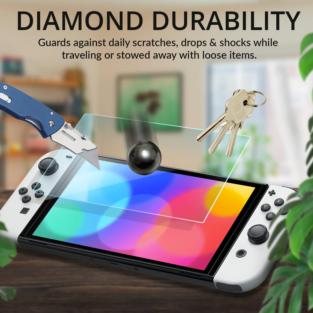Screen Protector and Case Bundle with Tempered Glass and EVA Case Y402
