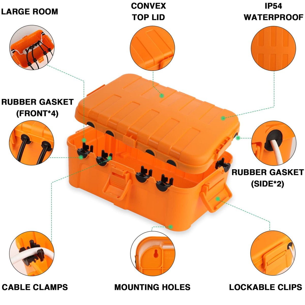 Large IP54 Waterproof Outdoor Electrical Box W946