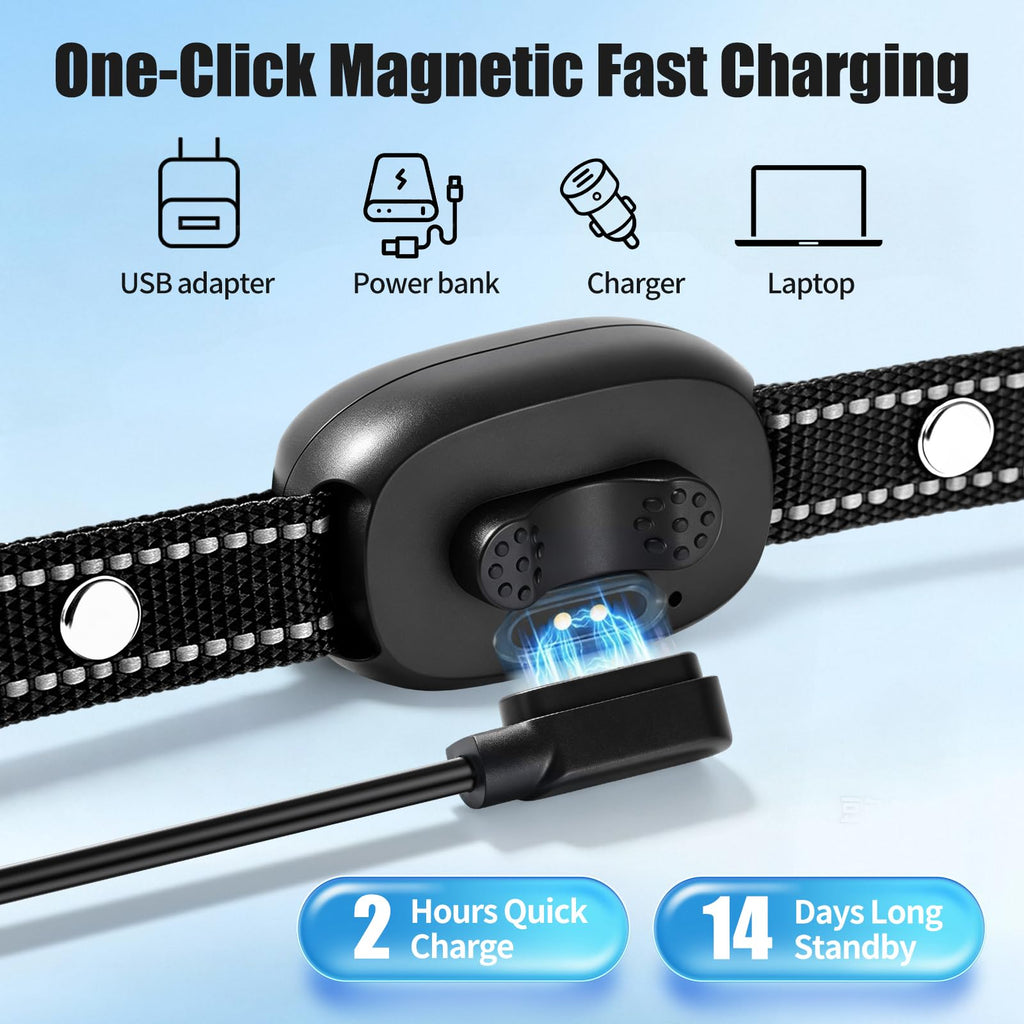 Rechargeable Dog Bark Collar with 3 Beep & Vibration Modes Z295