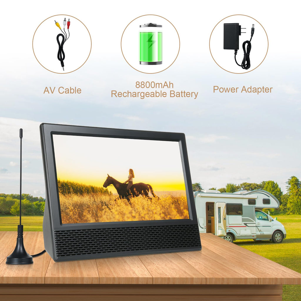 14 inch Portable ATSC Digital TV with Antenna and Remote Control Y637
