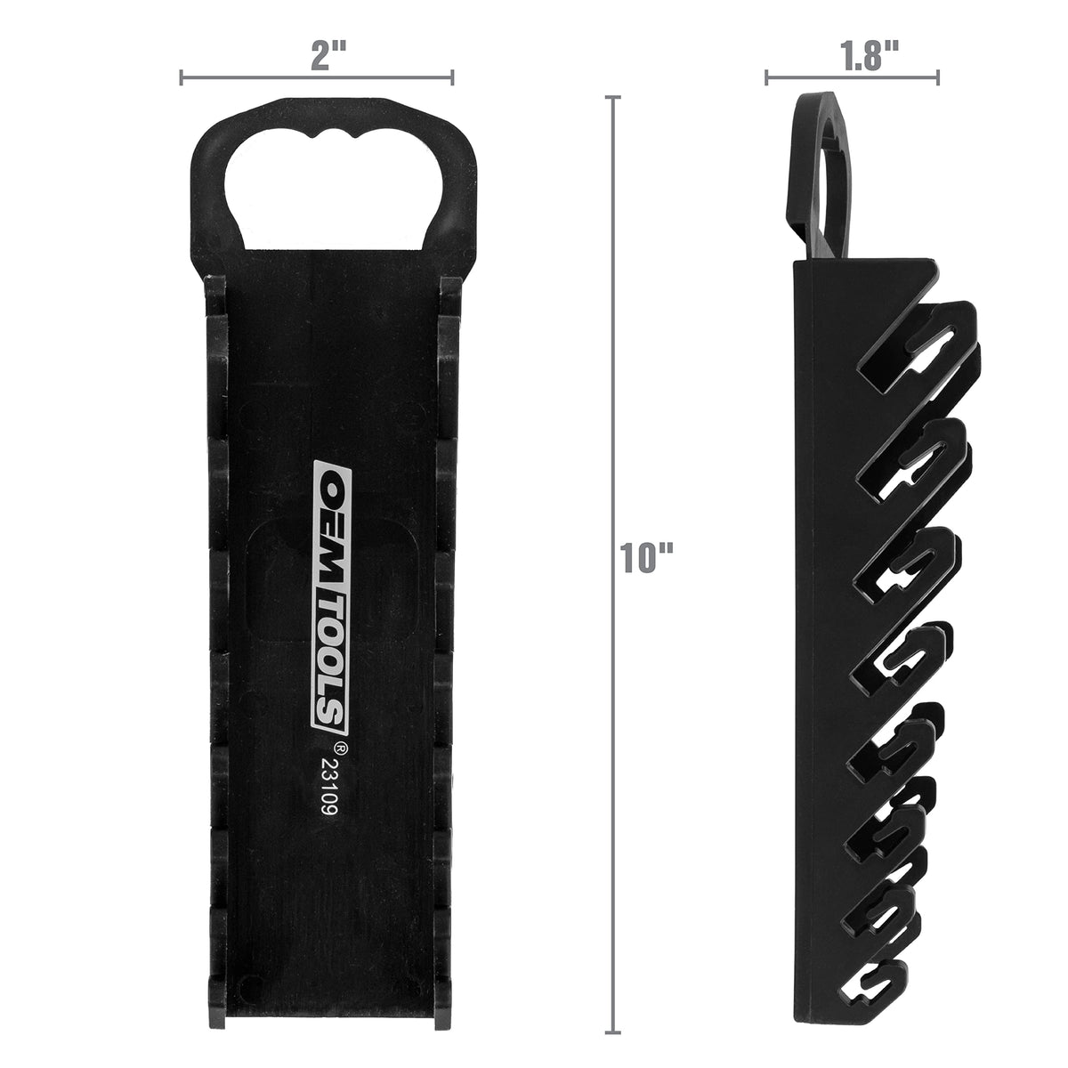 Black 10 Inches Wrench Organizer J339292