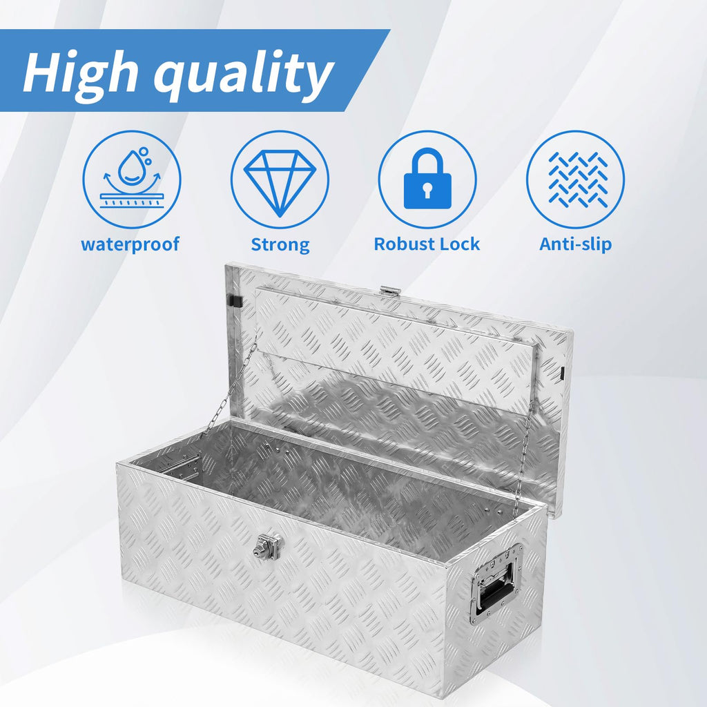 30 x 14 x 10 inch Aluminum Truck Tool Box N582546