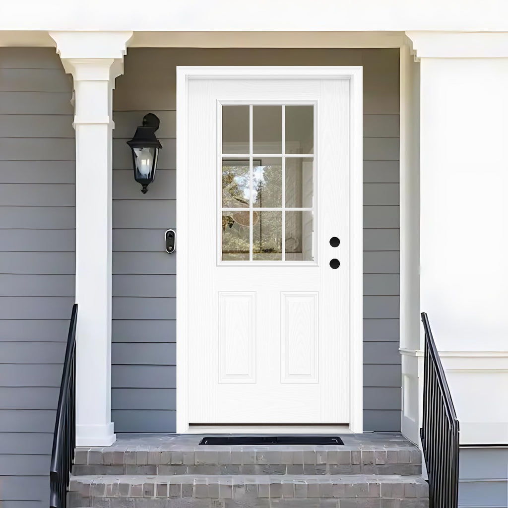 Fiberglass Exterior Door with Brickmould, 36'' x 80'' Front Entry Door O378820