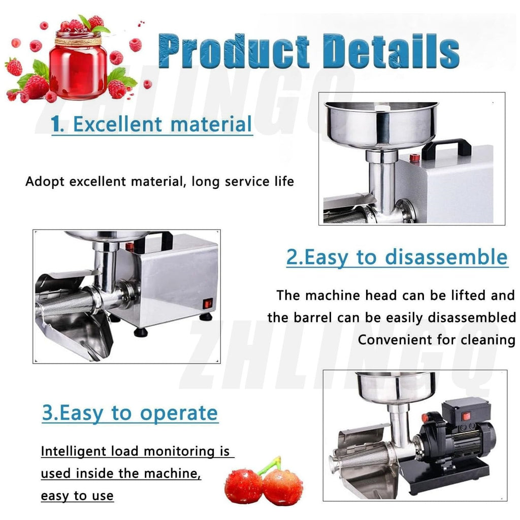 450W Stainless Steel Tomato Strainer Machine D926288