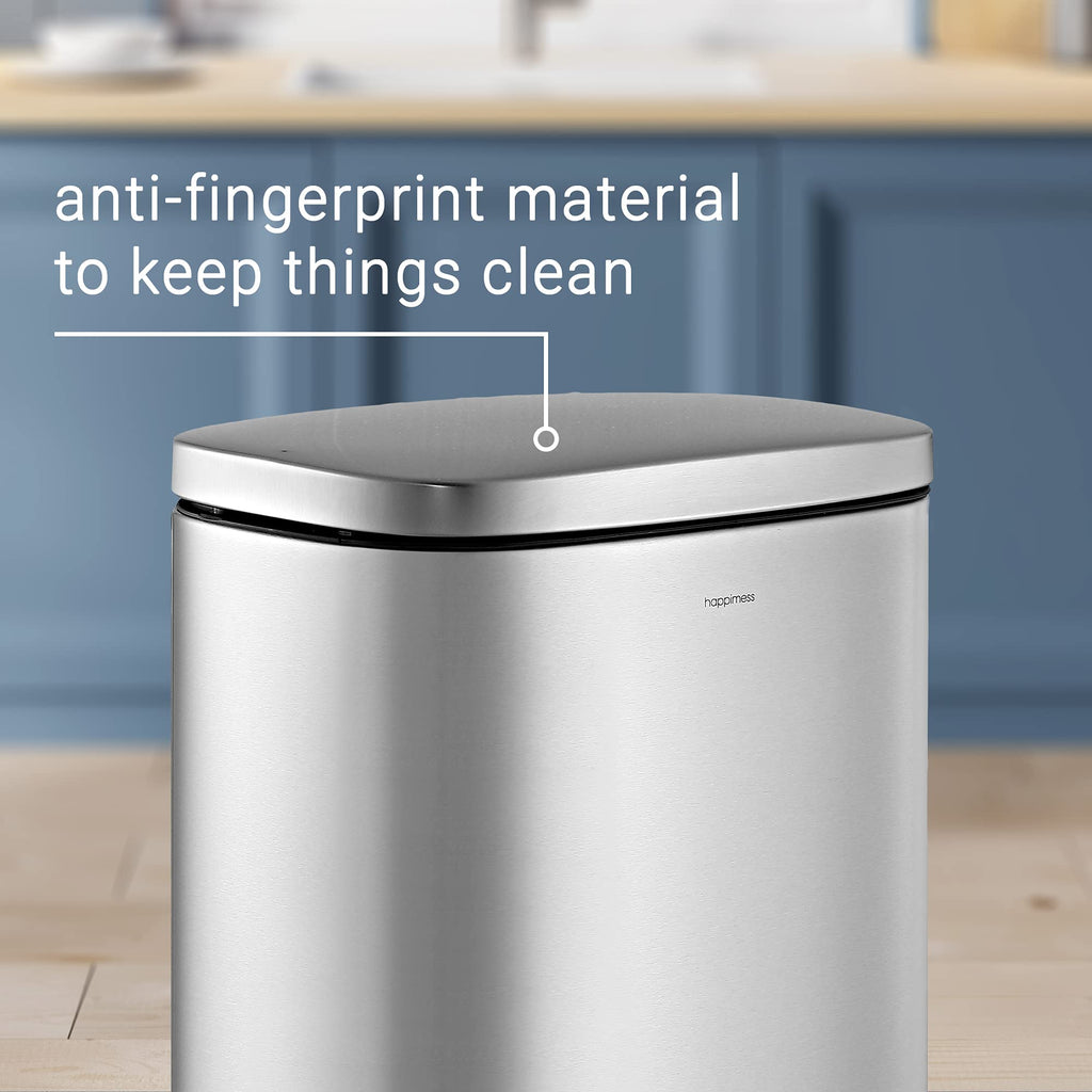 8 Gal Step Trash Can Soft Close 25" U6930