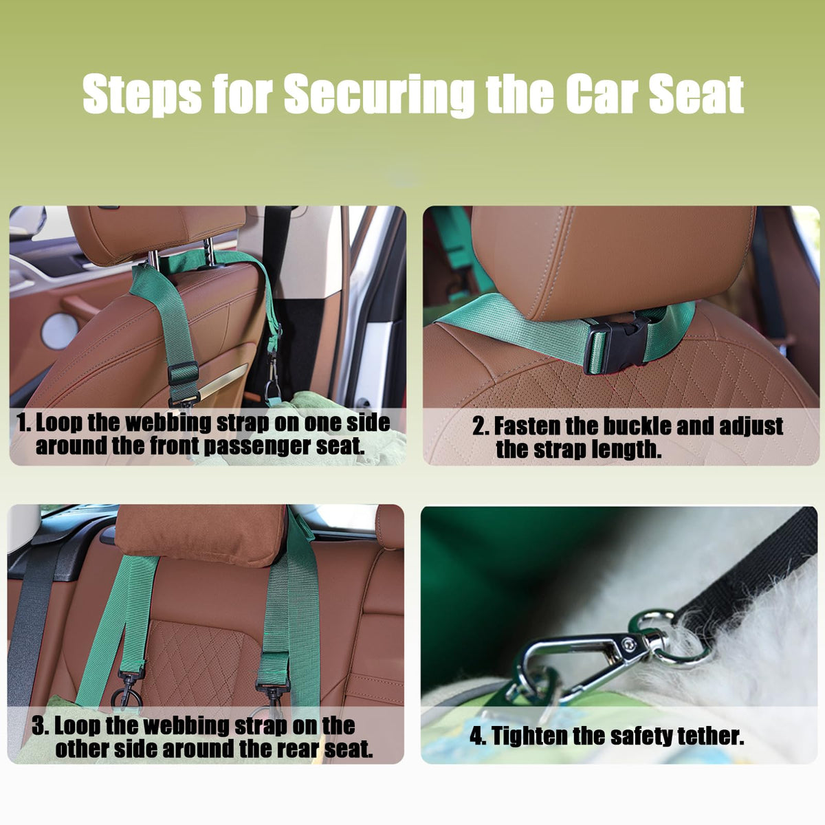 2-in-1 Dog Car Seat D3777