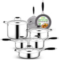 12-Piece Stainless Steel Non-Stick Cookware Set R6116