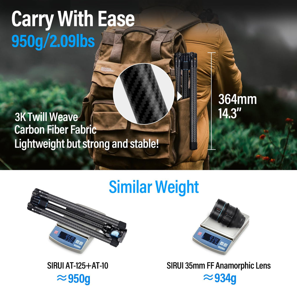 Carbon Fiber Tripod with Panoramic Fluid Head S177