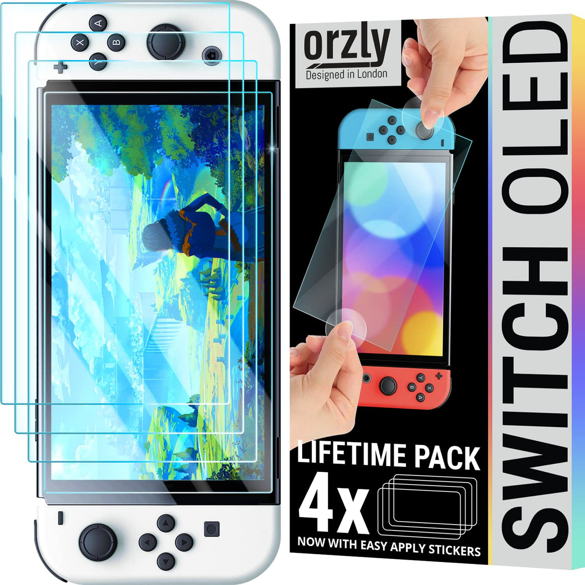Screen Protector and Case Bundle with Tempered Glass and EVA Case Y402