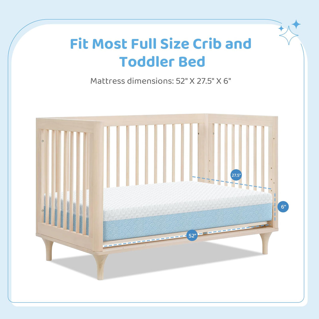 Dual-Sided Gel Memory Foam Crib Mattress Q97347