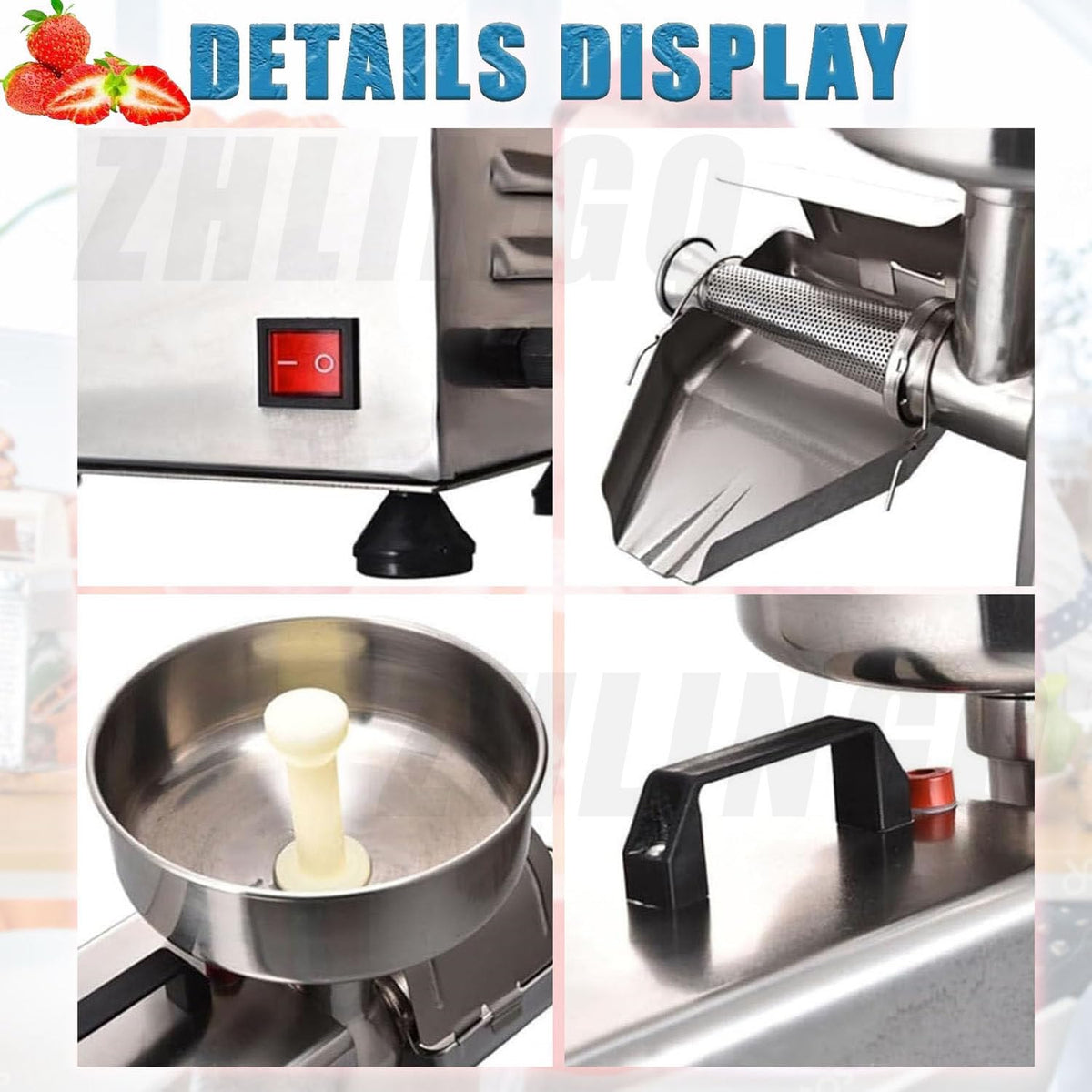 450W Stainless Steel Tomato Strainer Machine D926288