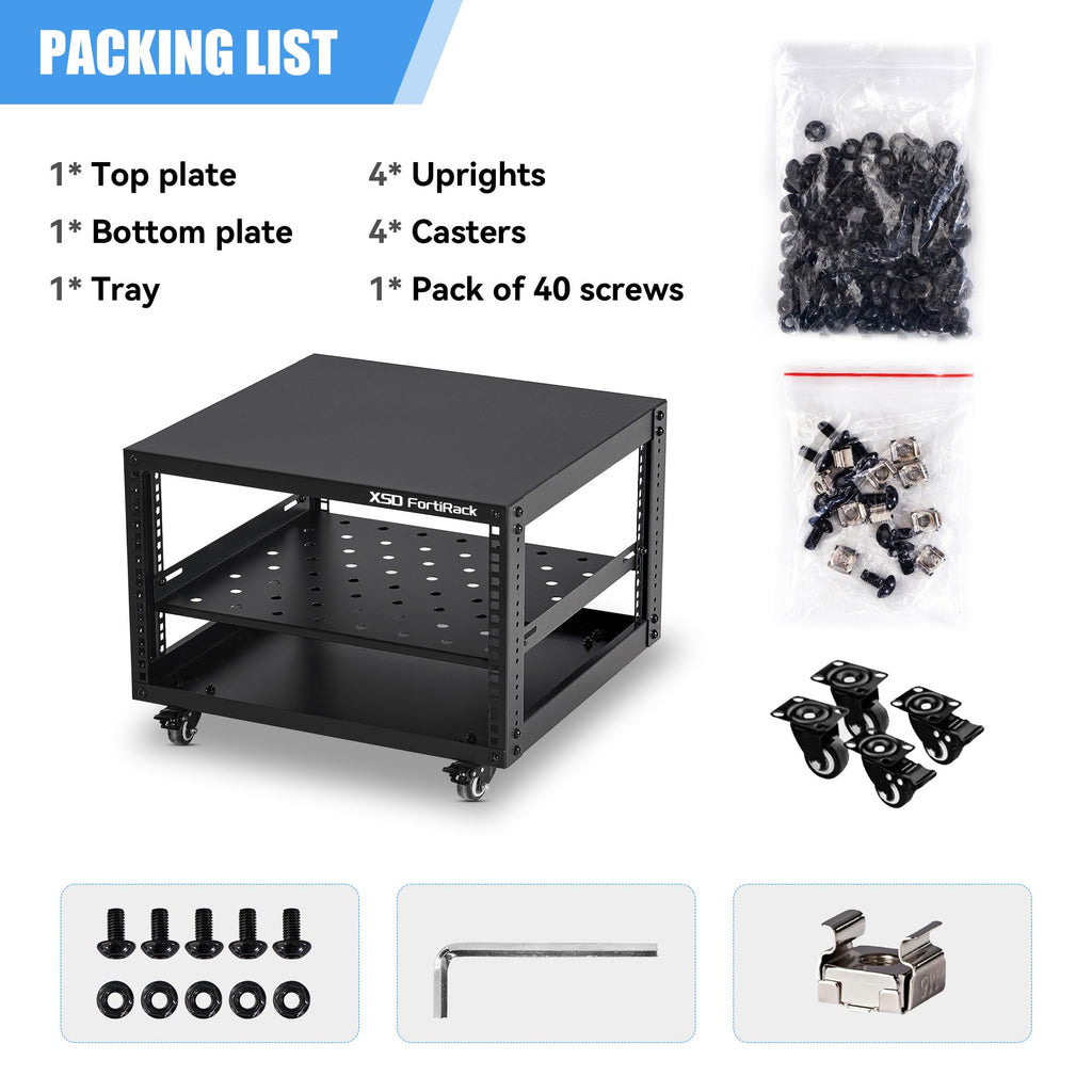 6U Open Frame Rack O52658
